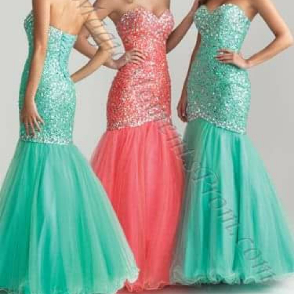 TURQUOISE GOWN PLUS SIZE WOMEN DRESS